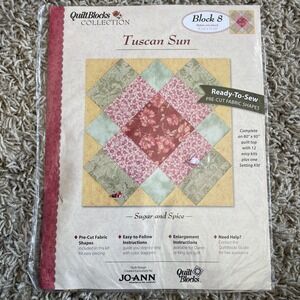 TUSCAN SUN Quilt Block of the Month Kit Block #8 Sugar And Spice Jo-Ann Fabrics